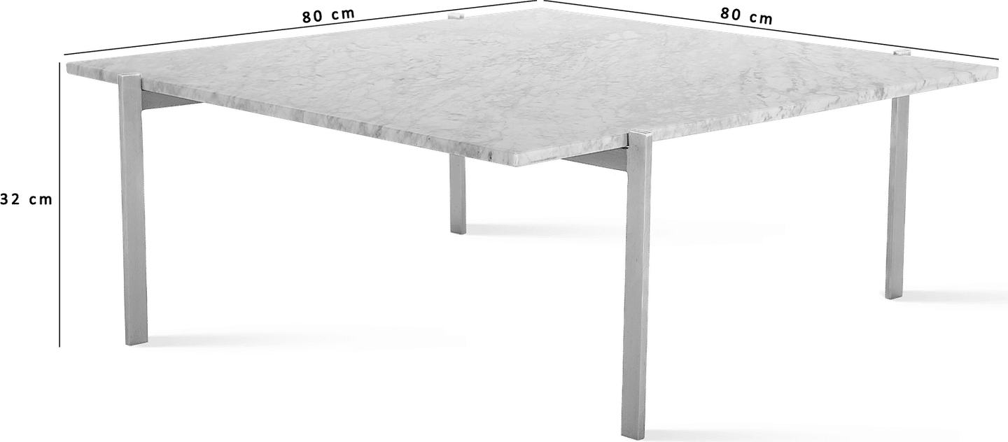 PK61 Coffee Table - Marble White Marble image.