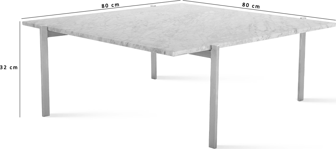 I beam black marble side deals table