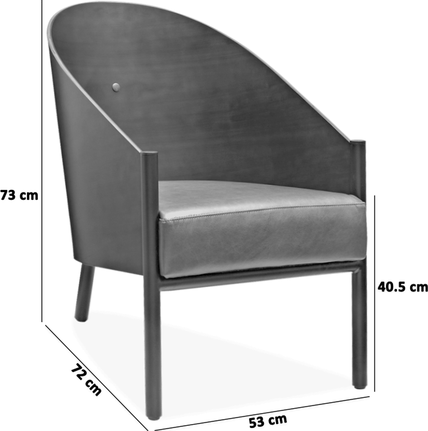 Pratfall Chair  Black  image.