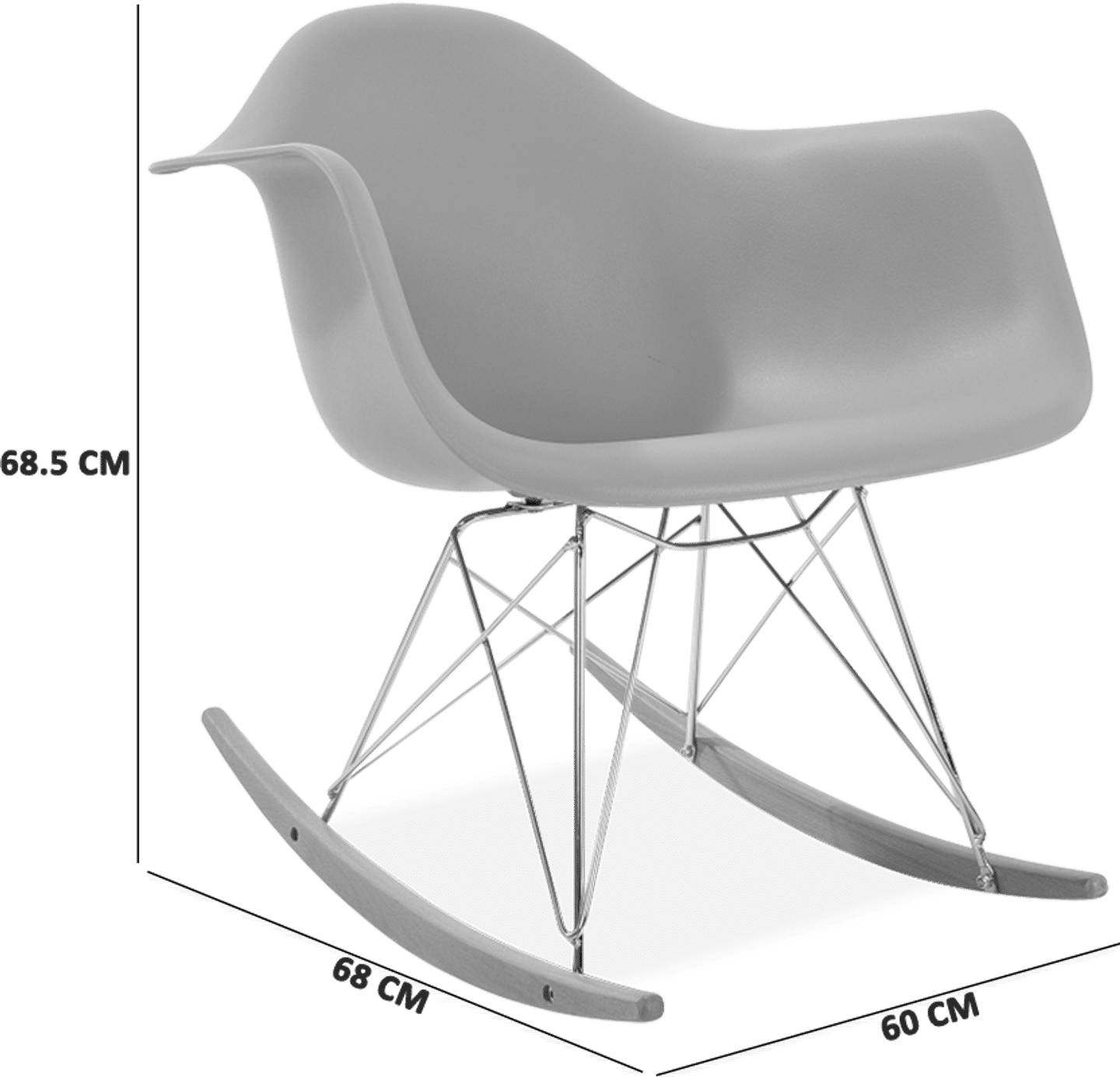 RAR Plastic Rocking Chair Charles Eames Mobelaris Mobelaris