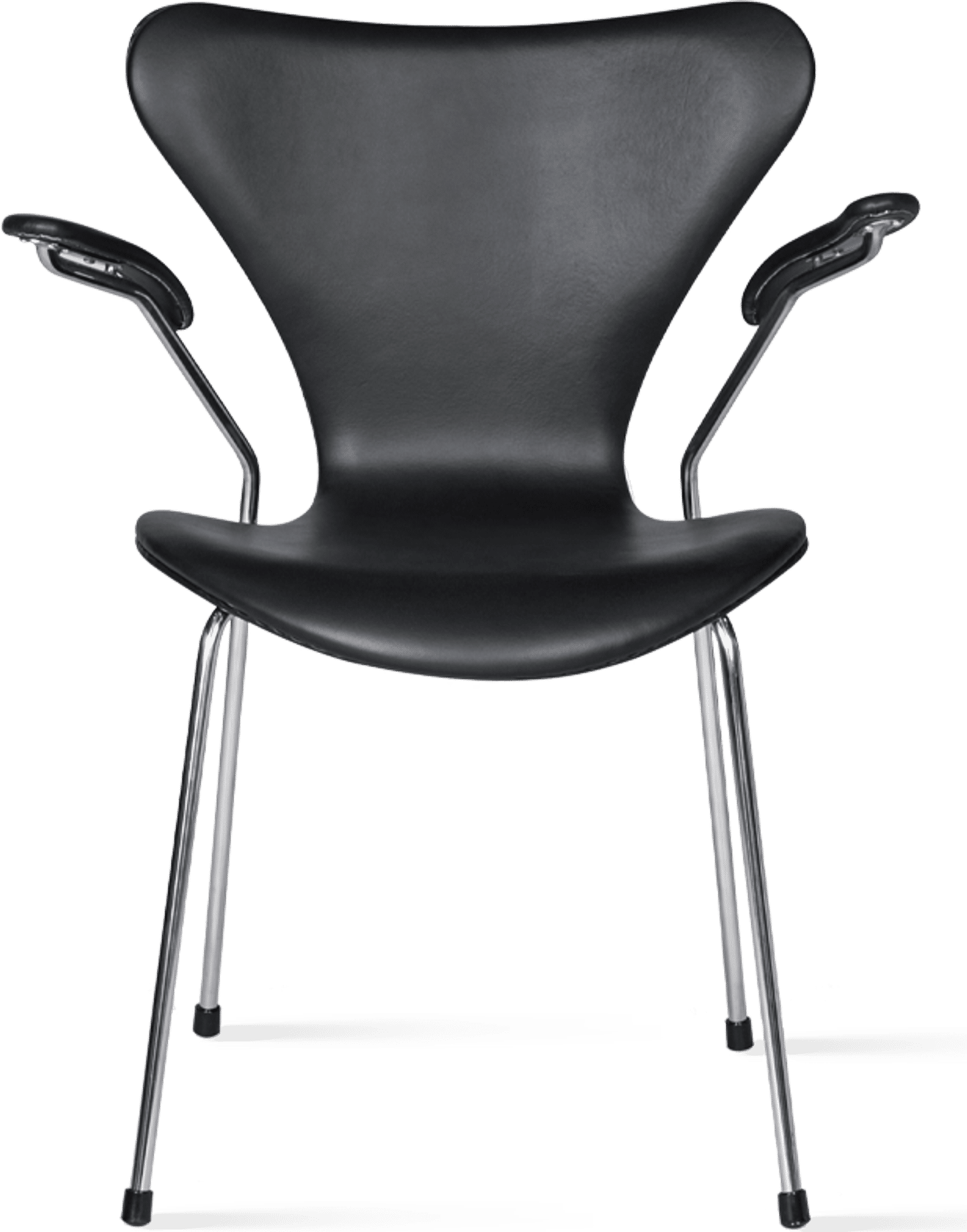 Serie 7 Chair Carver - Full skinn Black image.
