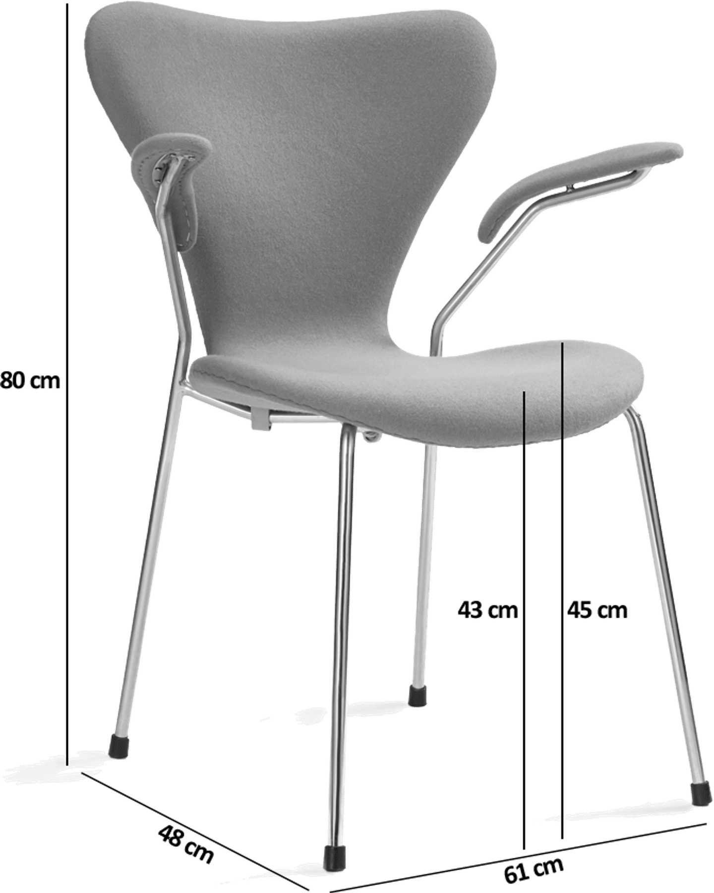 Serie 7 Chair Carver Green image.