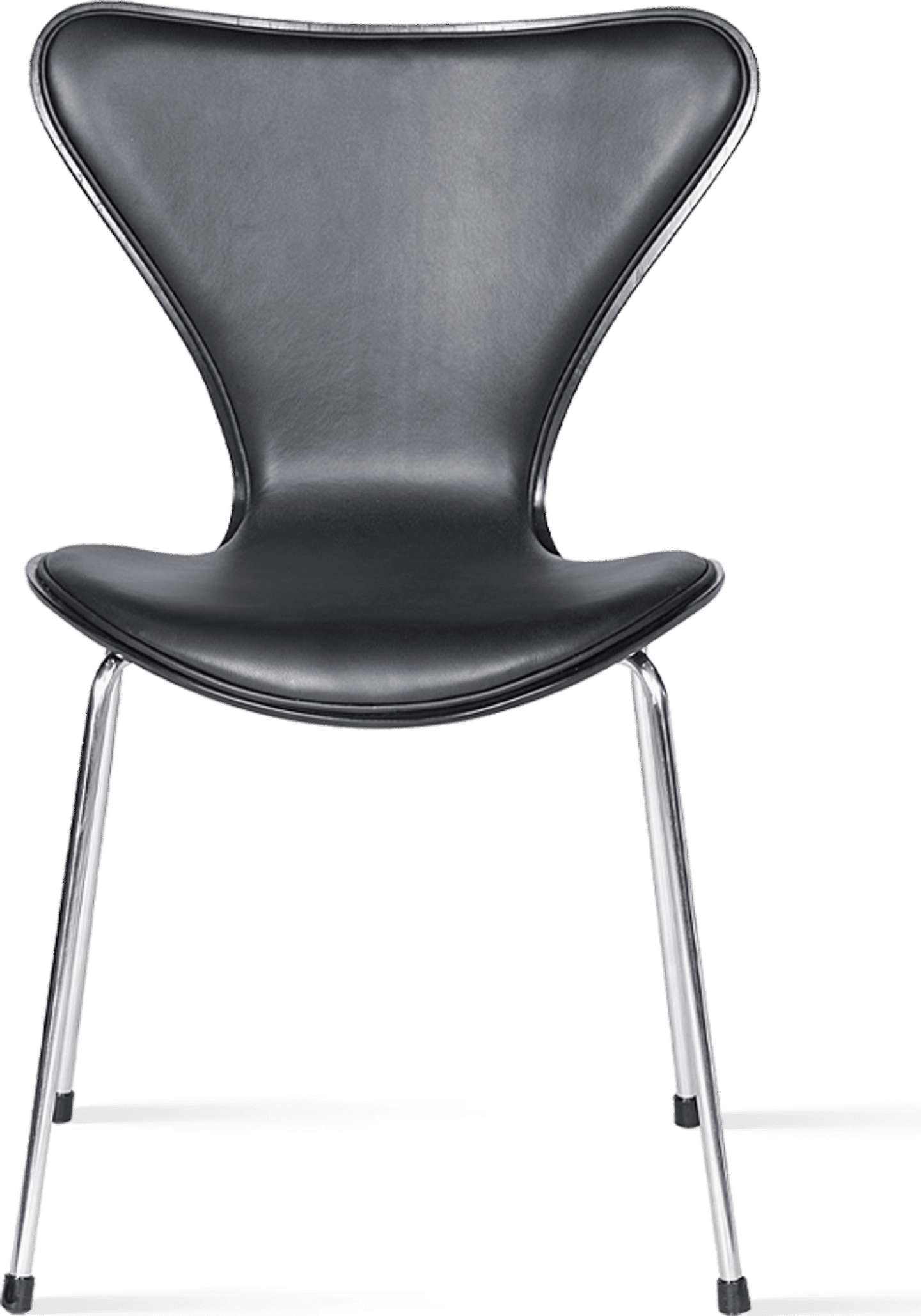 Series 7 Chair - Half Upholstered Premium Leather/Black image.