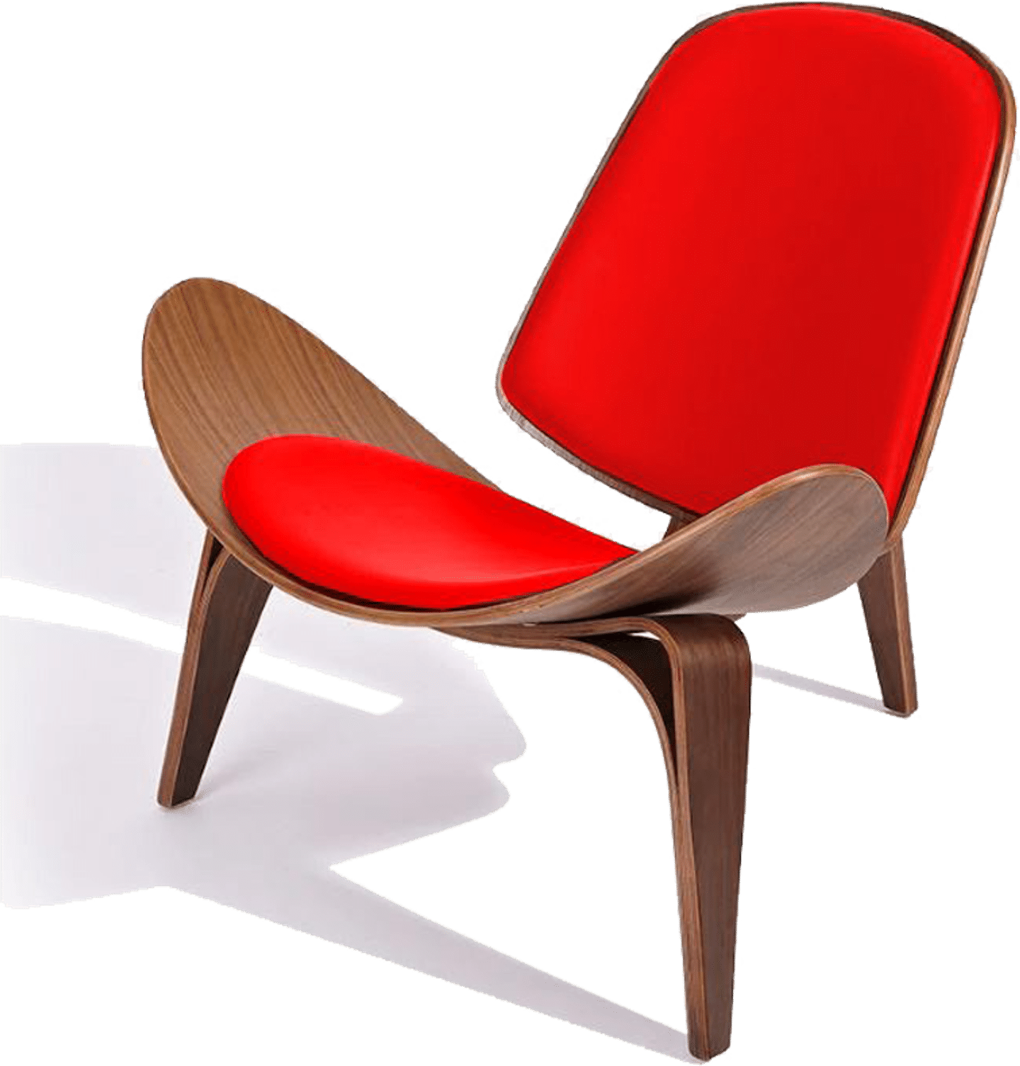 Red shop shell chair