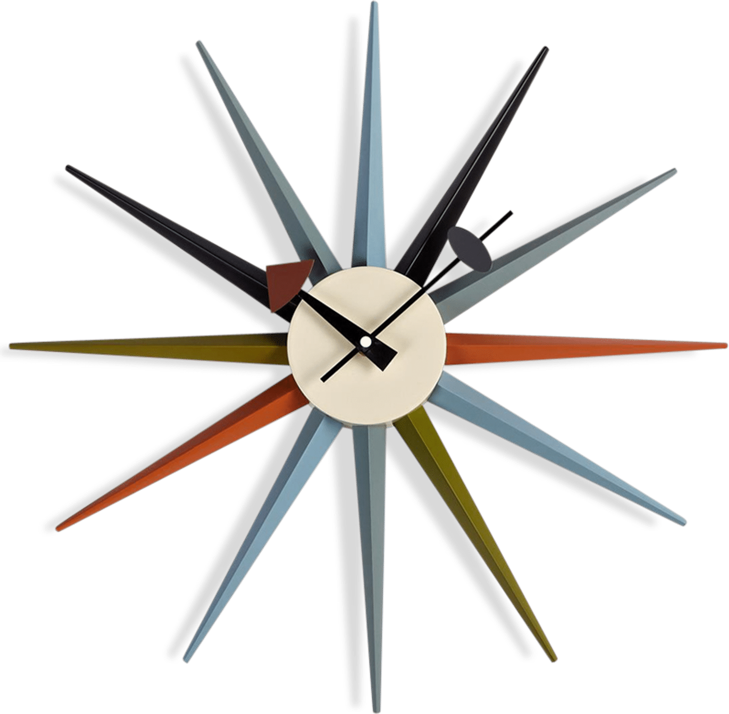 Starburst Style Clock Multi Color image.