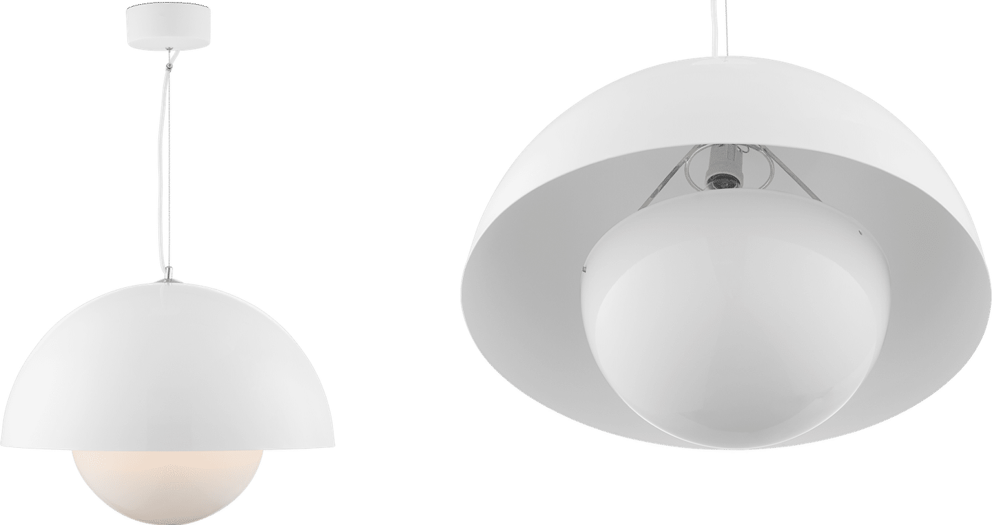 Lampe suspendue VP2 Flowerpot White image.