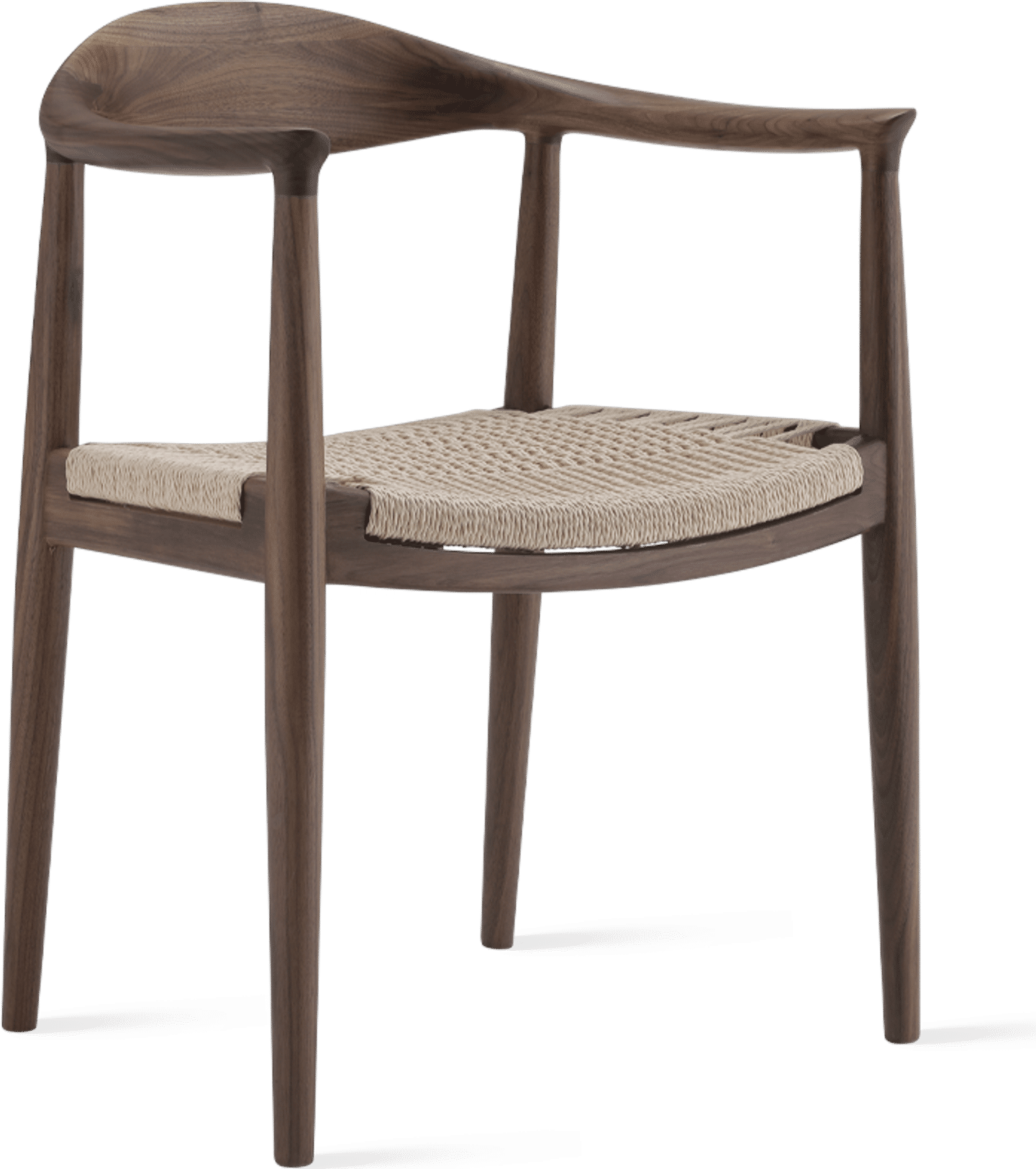 La Chaise - PP501 - Siège en cordon de roseau Walnut image.