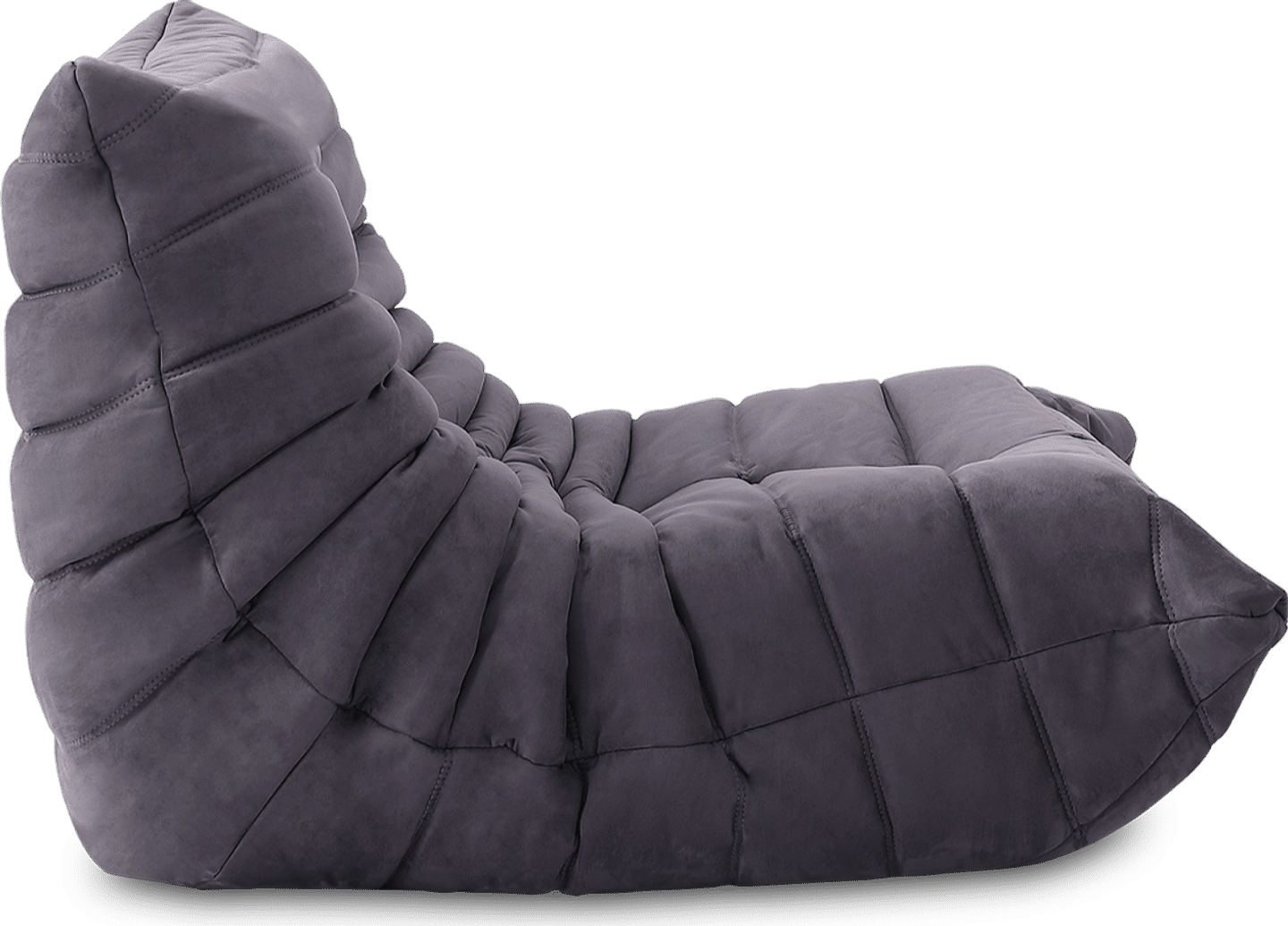 Comfort Style Lounge Sofa Charcoal Grey Alcantara/Alcantara image.