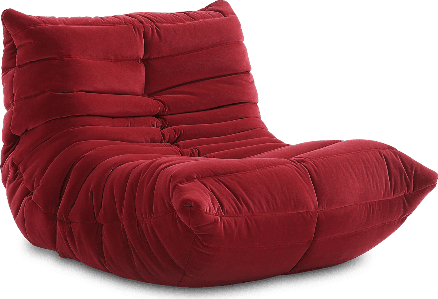 Sofá Lounge Comfort Style Dark Red Velvet/Velvet image.