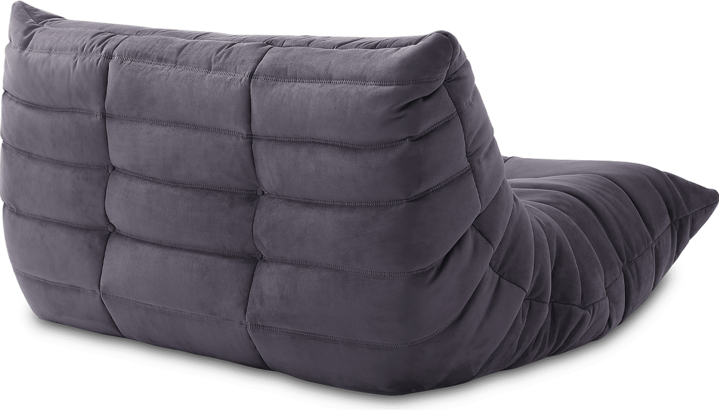 Comfort Style 2-zitsbank Charcoal Grey Alcantara/Alcantara image.