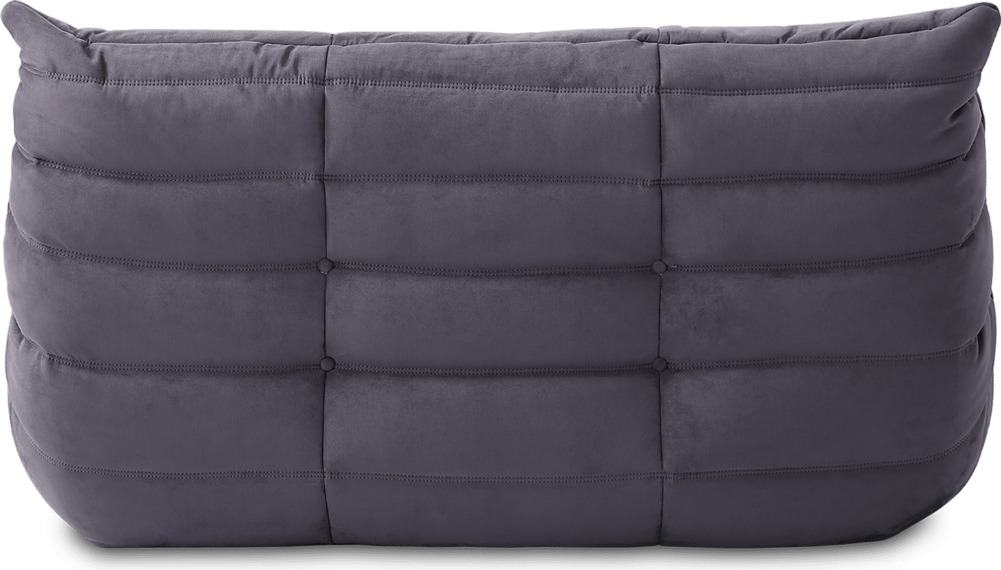 Comfort Style 2-Seater Sofa Charcoal Grey Alcantara/Alcantara image.