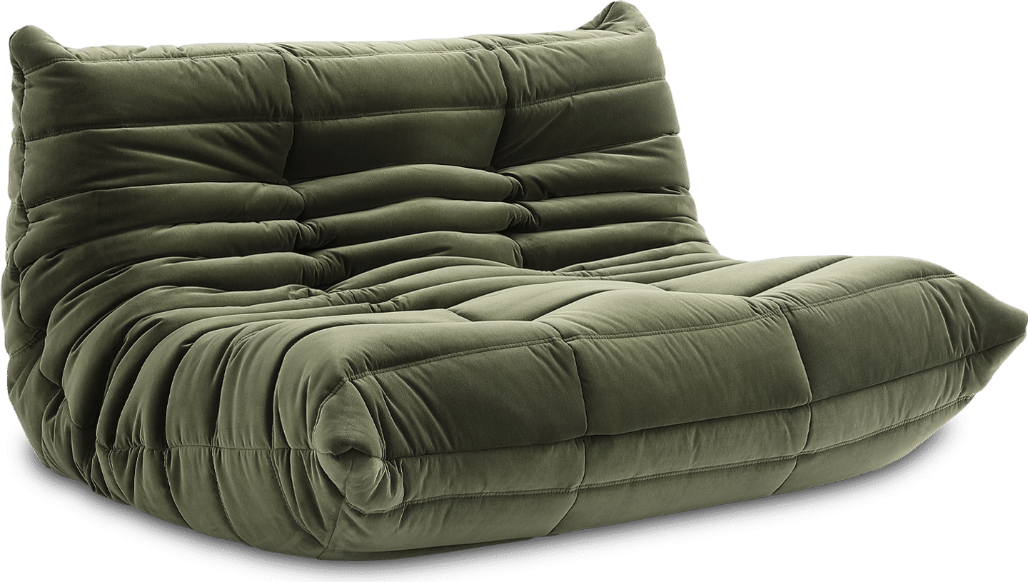 Comfort Style 2-sitsig soffa Bottle Green Velvet/Velvet image.