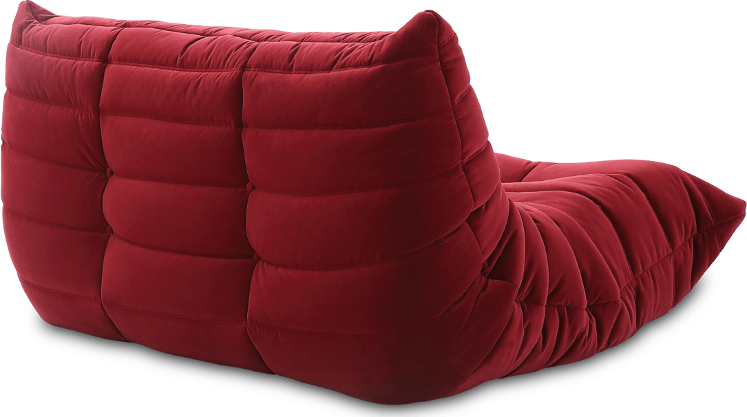 Comfort Style 2-Sitzer Sofa Dark Red Velvet/Velvet image.