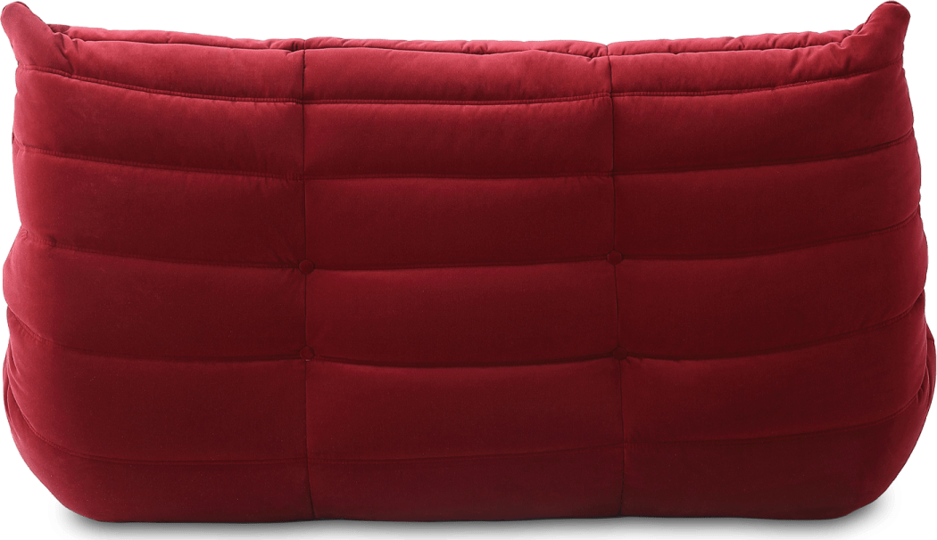 Comfort Style 2-sitsig soffa Dark Red Velvet/Velvet image.
