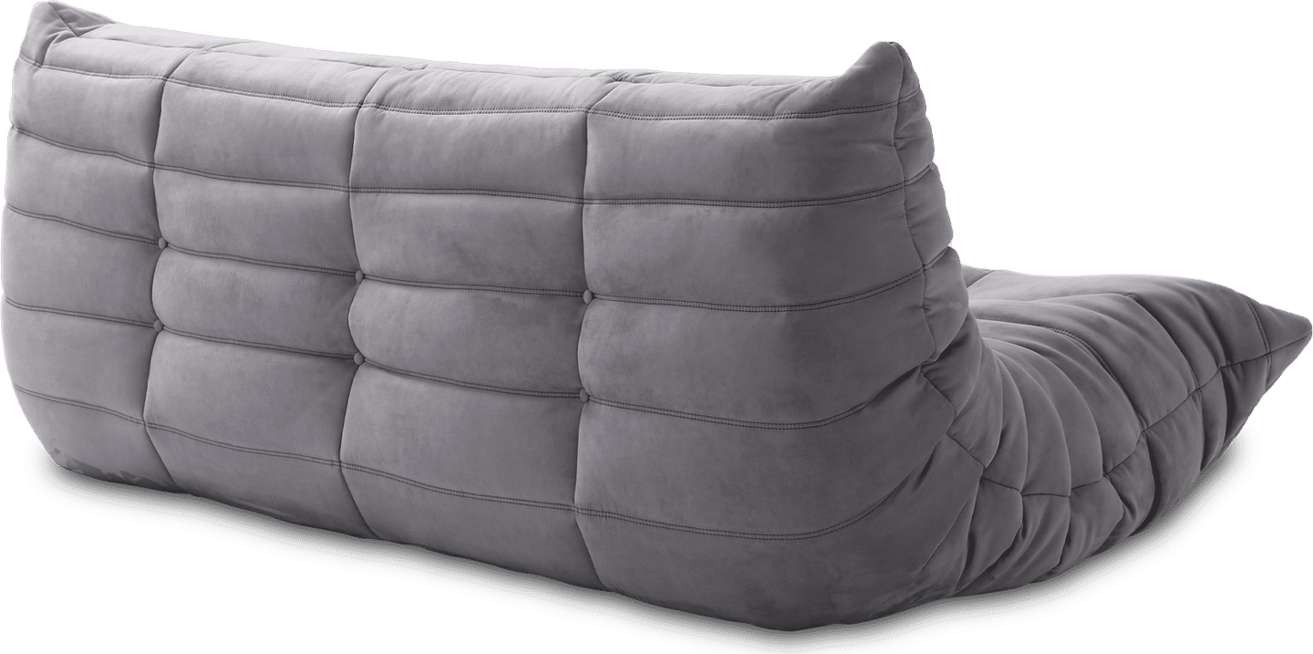 Comfort Style 3-Seater Sofa Light Grey Alcantara/Alcantara image.
