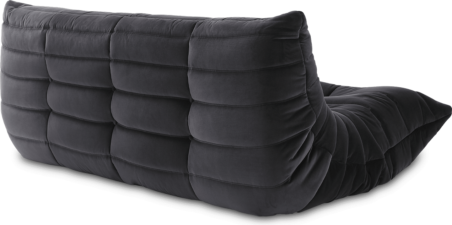 Comfort Style 3-sitsig soffa Dark Grey Velvet/Velvet image.