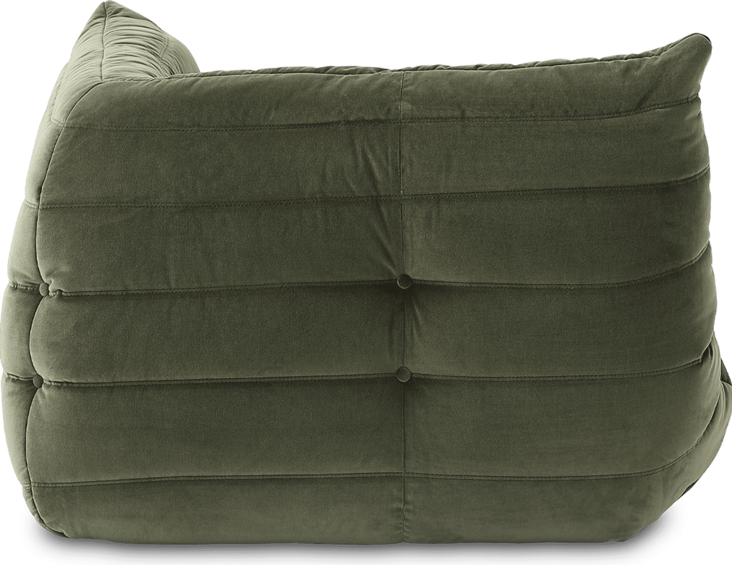 Comfort stijl Curve Sofa Bottle Green Velvet/Velvet image.