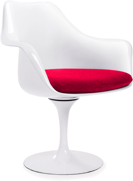 Tulip Armchair  Red image.