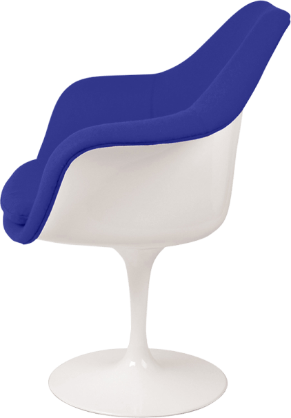 Silla Tulip Carver Blue/White image.