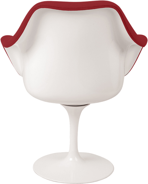 Tulip Carver Chair Deep Red/White image.