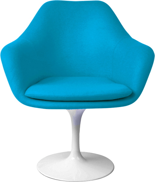 Tulip Carver Chair Moroccan Blue/White image.