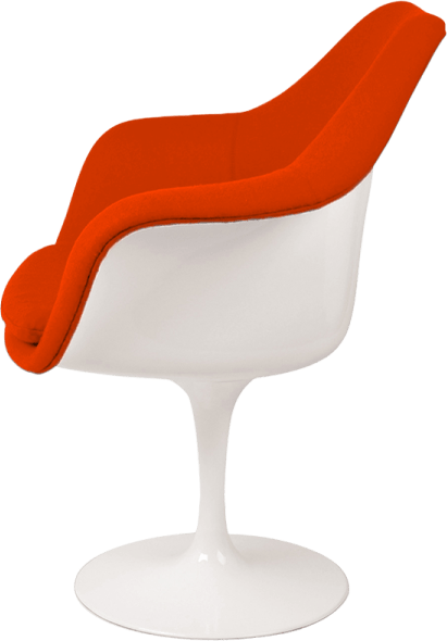 Chaise Tulip Carver Orange/White image.