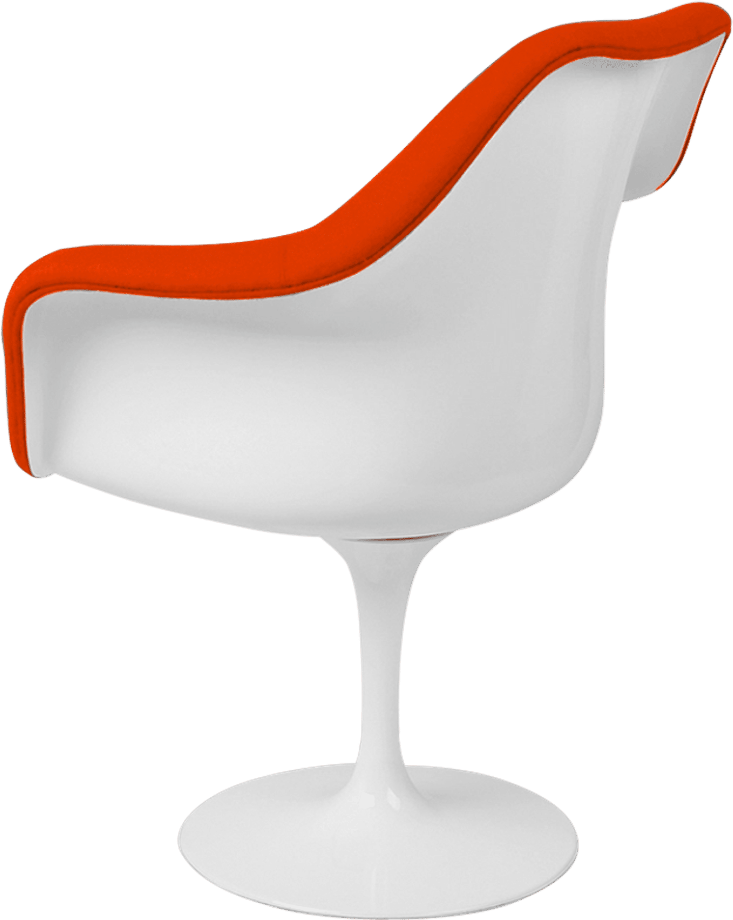 Tulip Carver Chair Orange/White image.