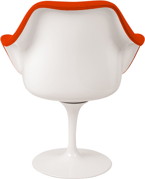 Silla Tulip Carver Orange/White image.
