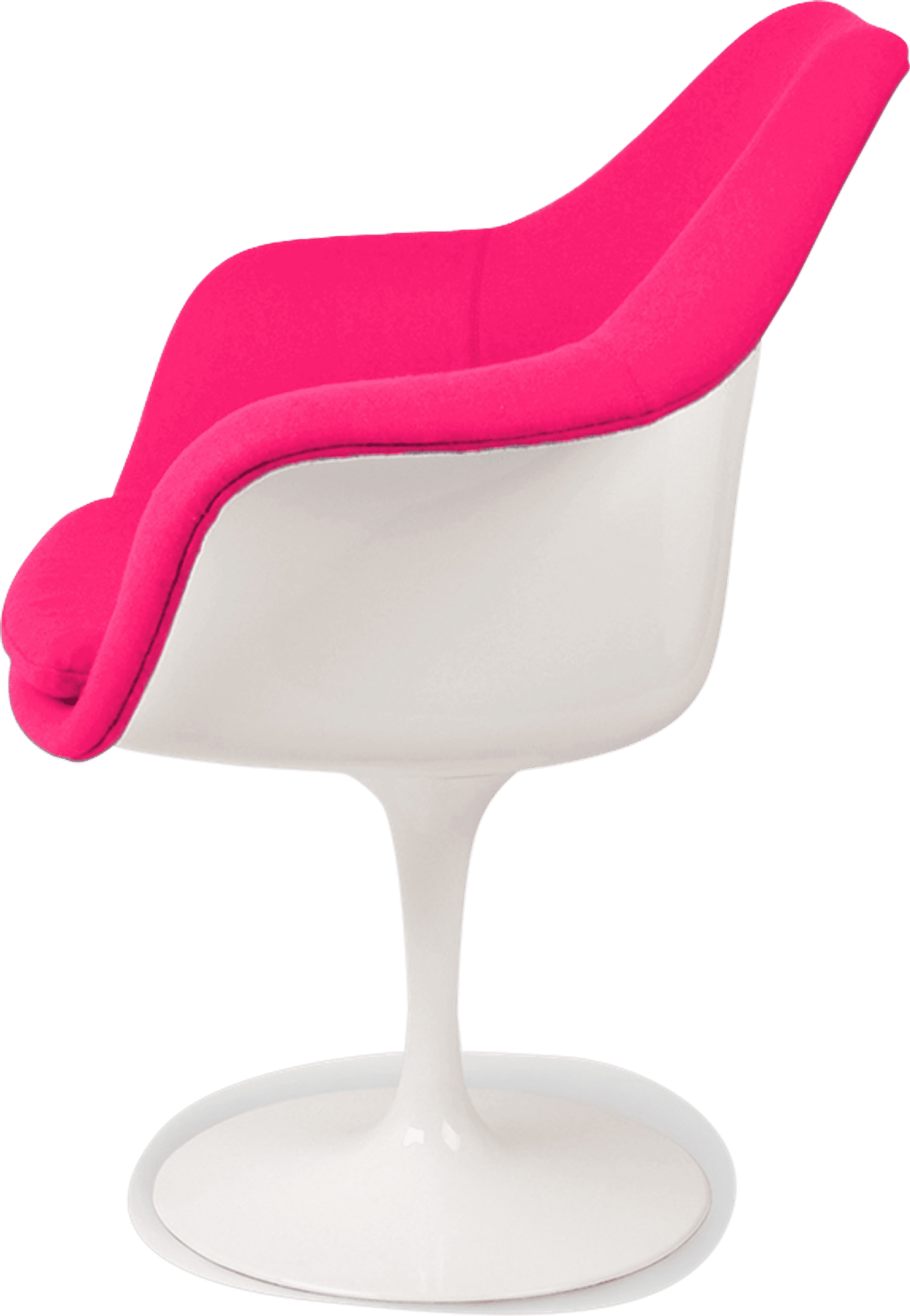 Chaise Tulip Carver Pink/White image.