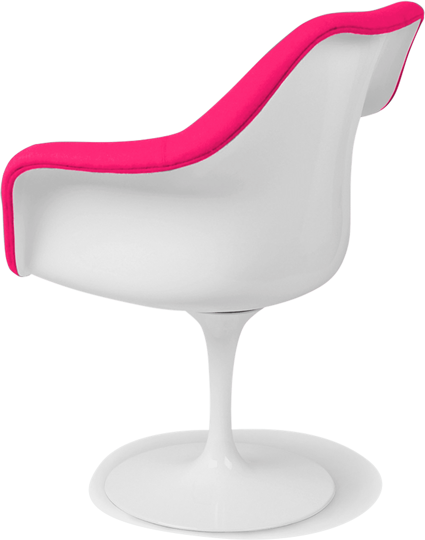 Chaise Tulip Carver Pink/White image.