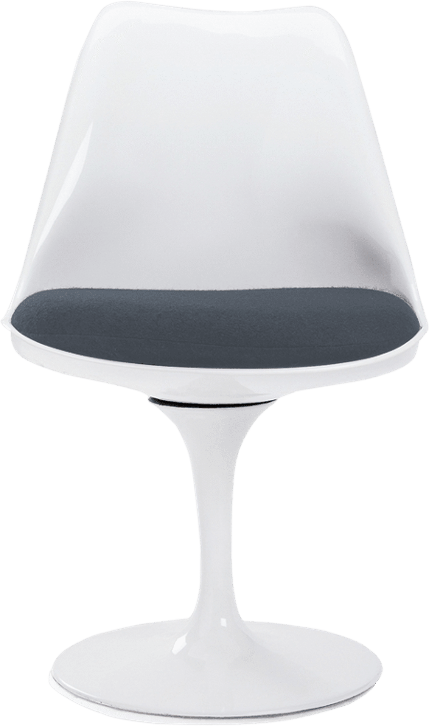 Tulip Chair - Glasfiber Charcoal Grey/White image.