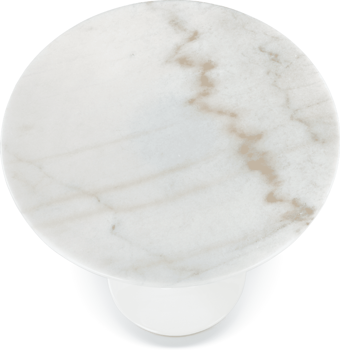 Tulip Runder Beistelltisch - Marmor Marble/White Marble image.