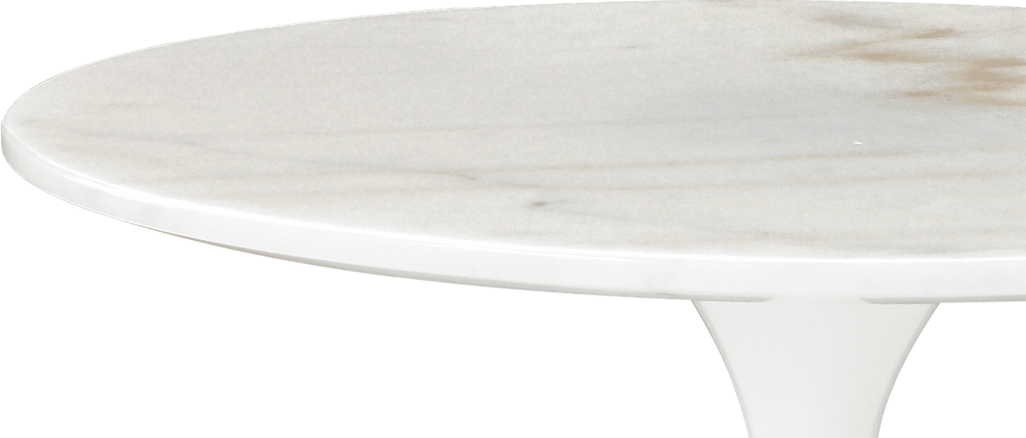 Mesa auxiliar redonda Tulip - Mármol Marble/White Marble image.