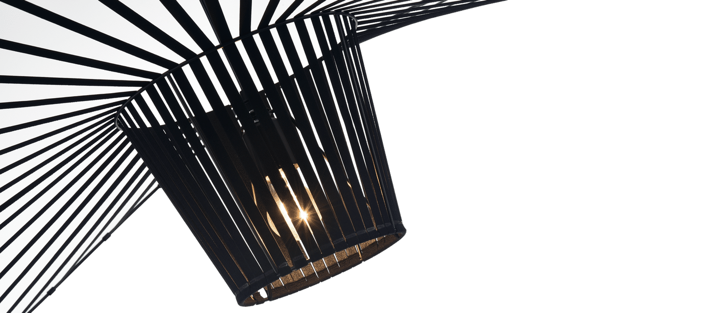 Vertigo Style Ceiling Lamp Black/Large image.