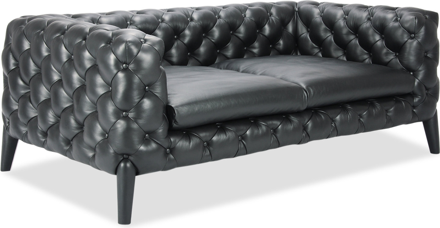 Windsor 2-seters sofa Premium Leather/Black  image.