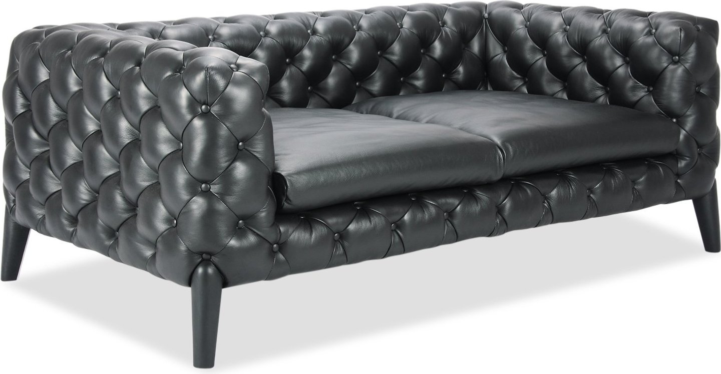 Windsor 3-zitsbank Premium Leather/Black  image.