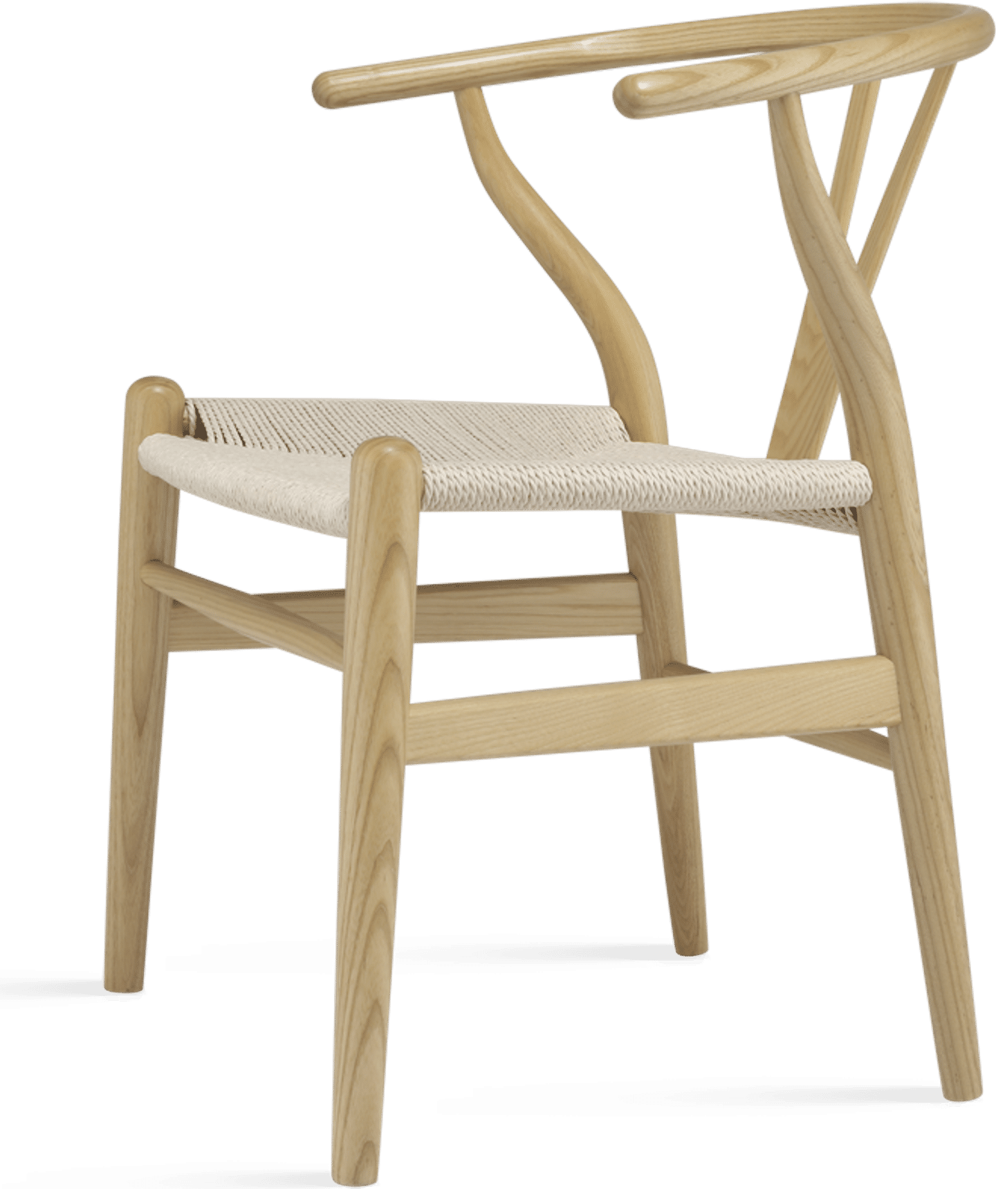 Wishbone (Y) Chair - CH24 Ash/Natural image.
