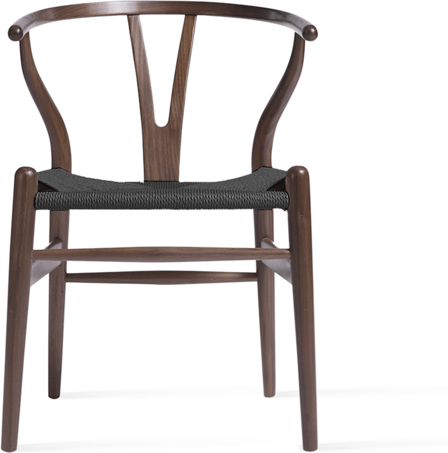 Wishbone (Y) Chair - CH24 Walnut Stain/Black image.