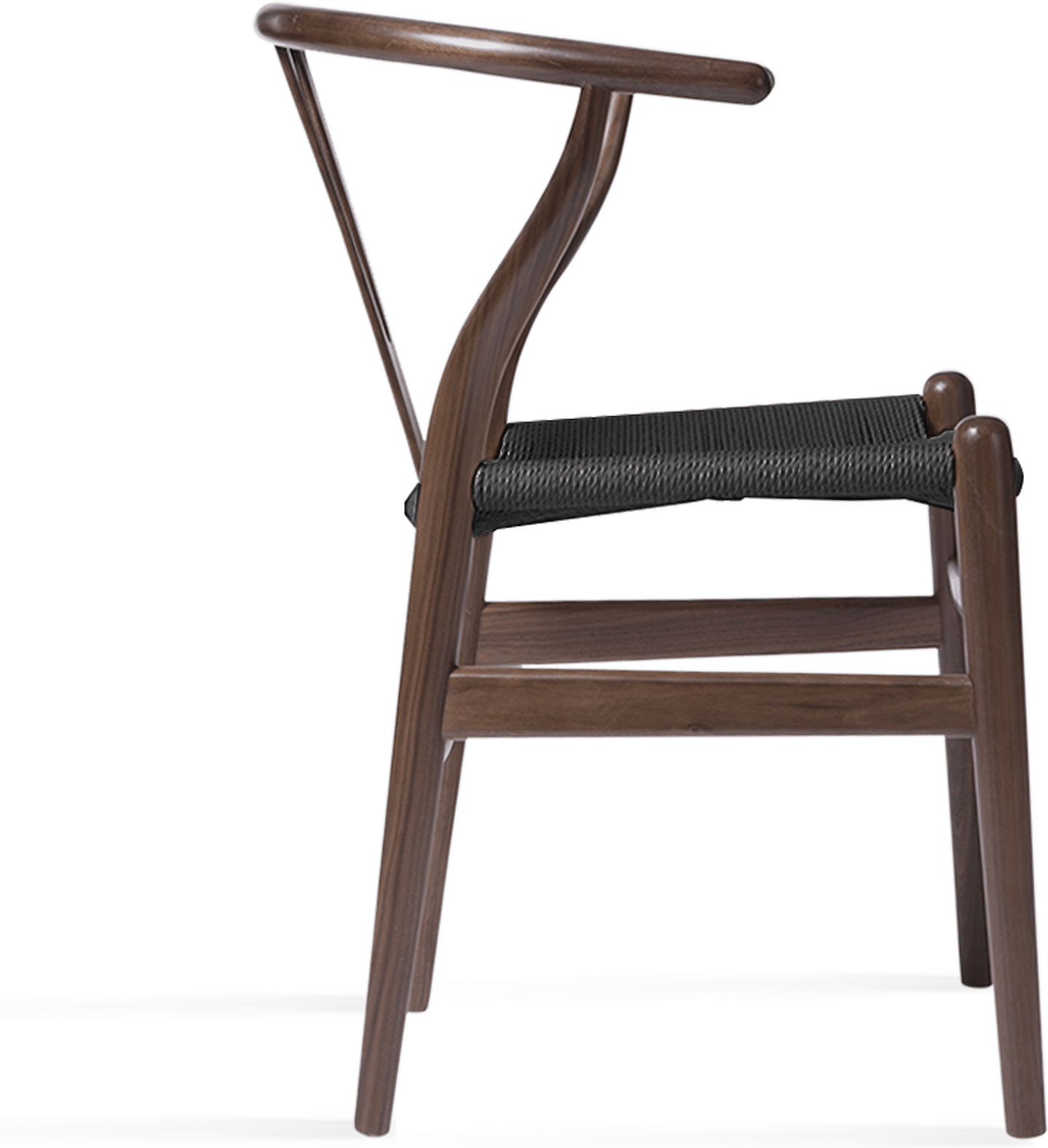 Silla Wishbone (Y) - CH24 Walnut Stain/Black image.