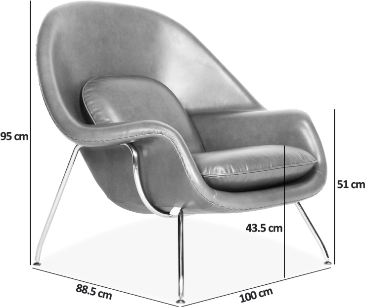 Stolen Womb Chair Premium Leather/Dark Tan image.