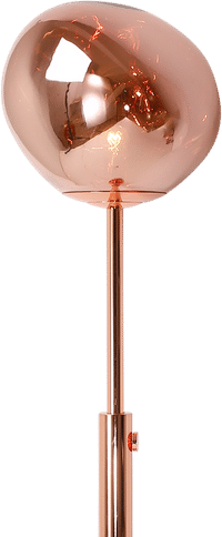 Melt Style Floor Lamp Rose Gold image.