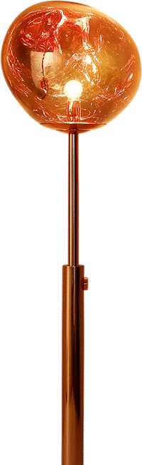 Melt Style Floor Lamp Rose Gold image.