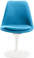 Tulip Chair Upholstered Moroccan Blue image.