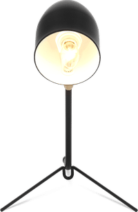 Serge Mouille Style Table Lamp Black image.