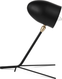 Serge Mouille Style Table Lamp Black image.