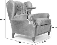 1919 Chair Antique Blue  image.