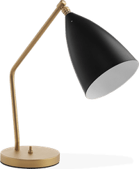 Grasshopper Style Table Lamp Black image.