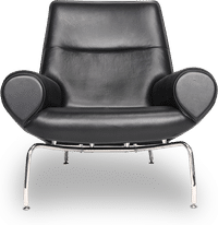 EJ101 Queen Chair Premium Leather/Black  image.