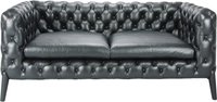 Windsor 2 Seater Sofa  Premium Leather/Black  image.