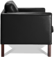 2322 Armchair Premium Leather/Black image.